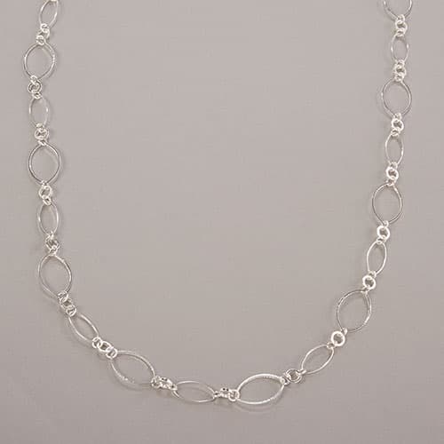 Design Collection 36in. Oval Accent Link Necklace - image 