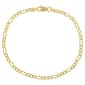 Gianni Argento 7in. Gold over Sterling Figaro Chain Bracelet - image 1