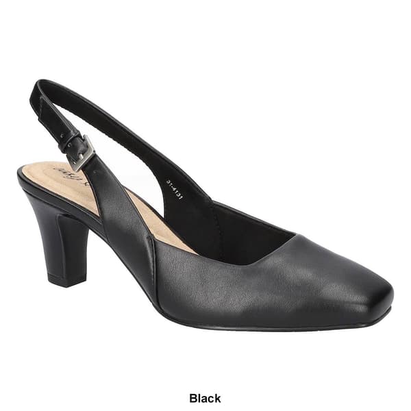Womens Easy Street Ritsa Square Toe Slingback Pumps