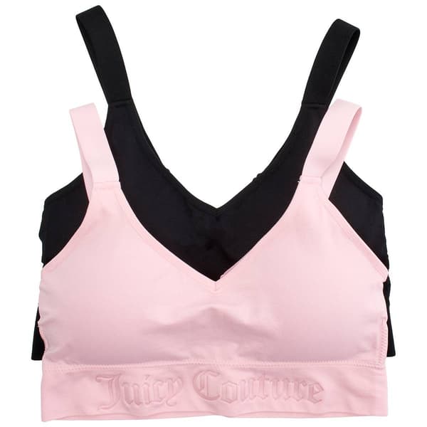 Juniors Plus Juicy Couture 2pk. Seamless Bralettes JC4307-2PKA - image 