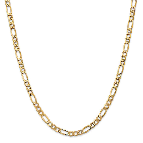 Mens Gold Classics&#40;tm&#41; 5.75mm. 14k Semi Solid Figaro Chain Necklace - image 