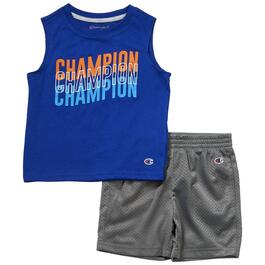 Toddler Boy Champion&#40;R&#41; Graphic Muscle Tank & Shorts Set