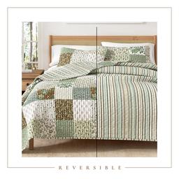 FreshFolds Damia 3pc. Reversible Paisley Patchwork Quilt Set