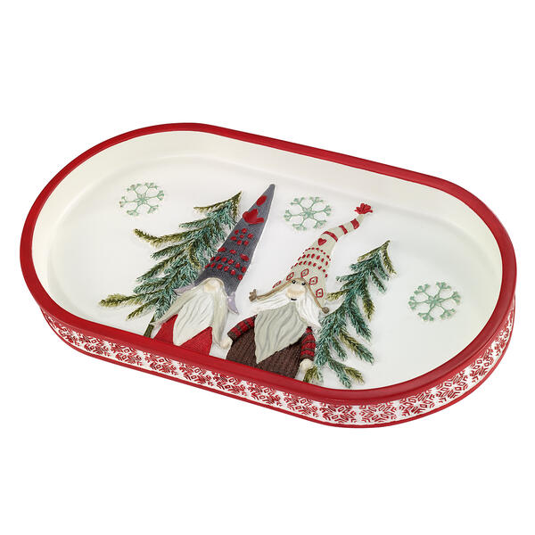 Avanti Christmas Gnomes Bath Tray - image 