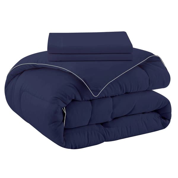 PeaceNest All Season Satin Down Alternative Comforter Set