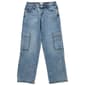 Girls (7-12) Blue Spice Straight Leg Cargo Jeans - image 2