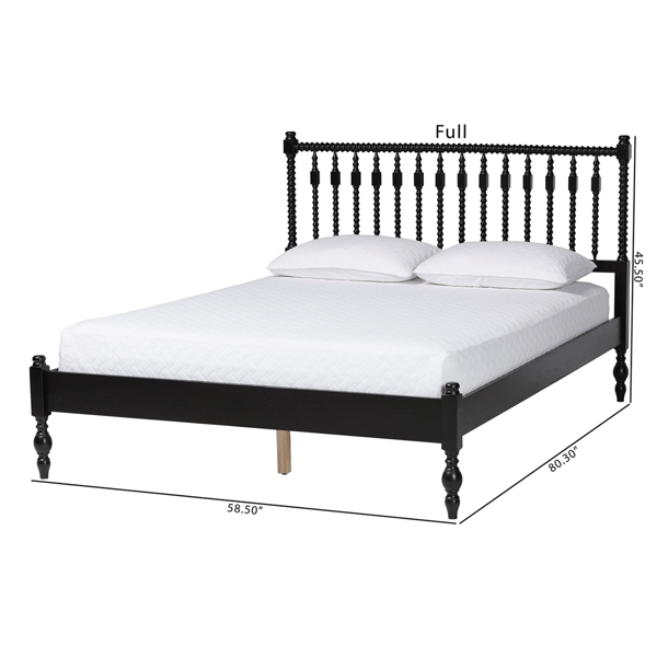 Baxton Studio Callison Spindle Farmhouse Platform Full Bed