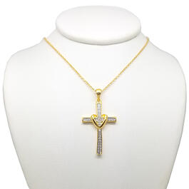 Accents by Gianni Argento Diamond Accent Gold Cross Pendant