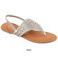 Womens Fifth & Luxe Shimmer Cut-Out Thong Sandals - image 5