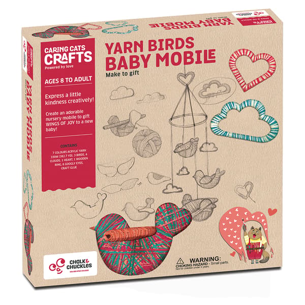 Chalk N Chuckles Yarn Birds Baby Mobile