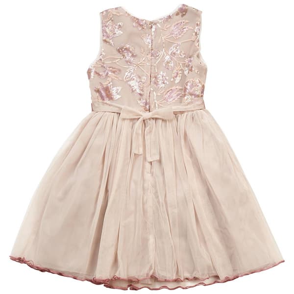 Girls &#40;7-16&#41; Bonnie Jean Sleeveless Floral Mesh Ballerina Dress