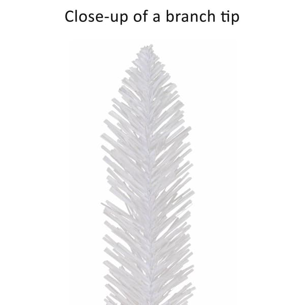 Puleo International 6ft. White Artificial Pine Christmas Tree
