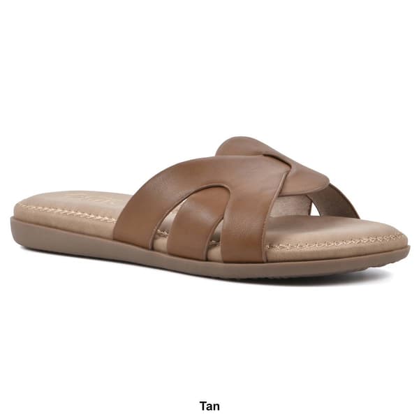 Womens Cliffs by White Mountain Fortunate Slide Sandal