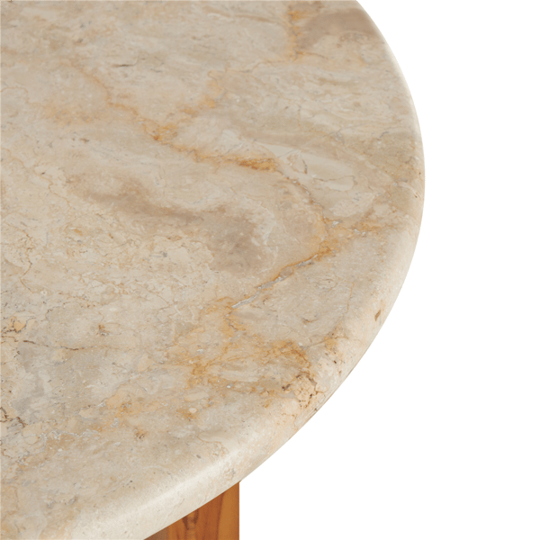 9th & Pike® Traditional Brown Teak Wood Accent Table