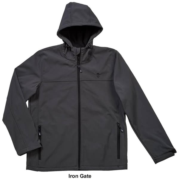 Mens IZOD&#174; Hooded Softshell Rain Jacket