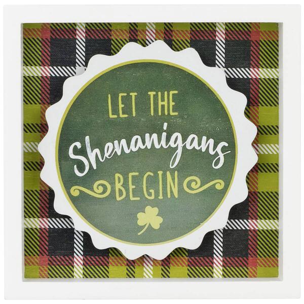 Northlight Seasonal Let the Shenanigans Begin Wall Sign - image 
