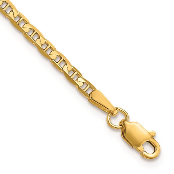 Gold Classics&#8482; 10kt. Gold 2.4mm Anchor Chain Bracelet