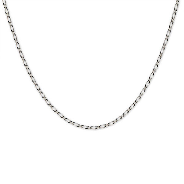 Sterling Silver 24in. Figaro Chain Necklace - image 