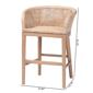 bali & pari Papua Modern Bohemian Counter Stool - image 10