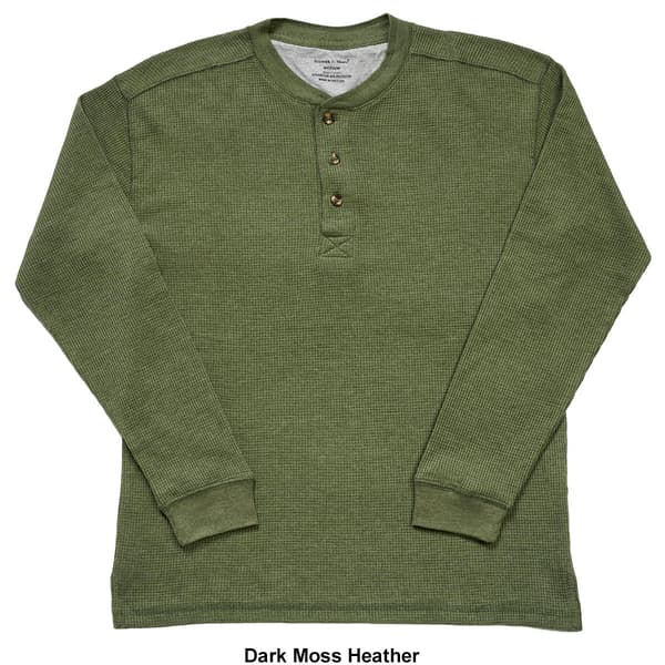 Mens Preswick & Moore&#174; Long Sleeve Thermal Henley Pajama Shirt
