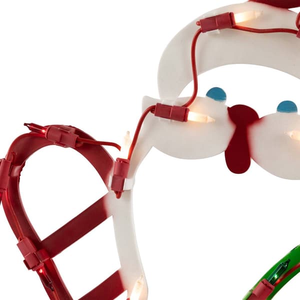 Northlight Seasonal Santa Claus with Gift Sack Window Silhouette