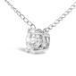 Haus of Brilliance White Gold Floating Lab Grown Diamond Necklace - image 3