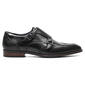 Mens Stacy Adams Karson Wingtip Double Monk Strap Shoes - Black - image 2