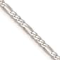 Unisex Gold Classics&#8482; 2.25mm. 14k White Gold Flat Figaro Necklace - image 2