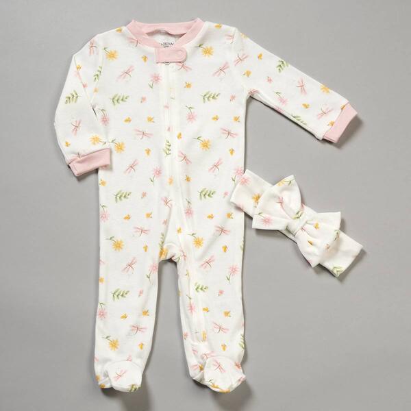 Baby Unisex &#40;NB-9M&#41; Kyle & Deena&#40;R&#41; 2pc. Dragonfly Footie - image 