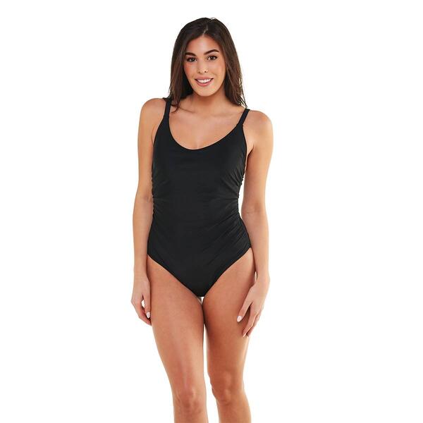 Womens Nicole Miller Studio Straight Back One Piece Swimsuit - image 