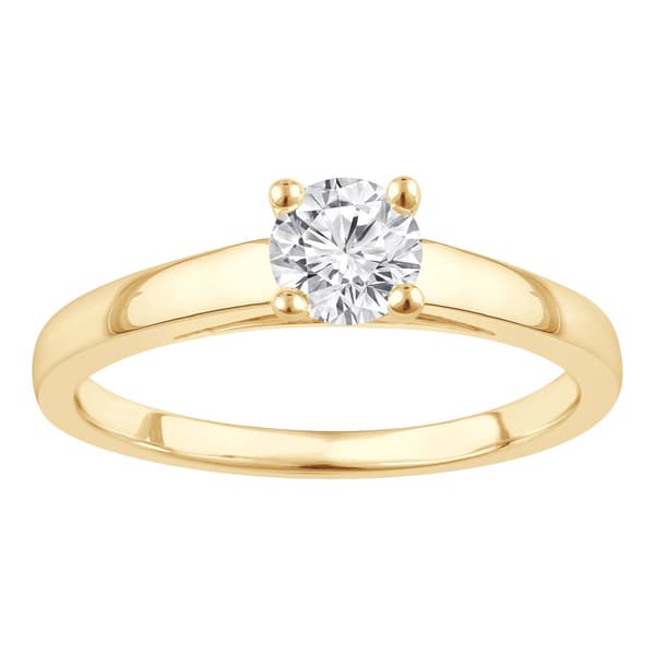 Nova Star(R) Yellow Gold 1/2ctw. Lab Grown Diamond Solitaire Ring - image 