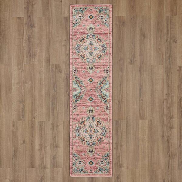 Mohawk Home Laughton Pink Runner - image 