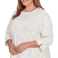 Plus Size Alfred Dunner Saratoga Springs Textured Floral Blouse - image 5