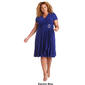 Plus Size R&M Richards Side Drape A-Line Dress - image 4