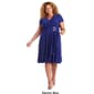 Plus Size R&M Richards Side Drape A-Line Dress - image 4