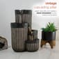 Alpine Grey Cascading Pillar Tabletop Fountain w/LED Lights - image 8