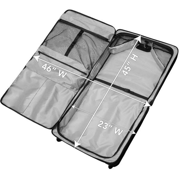 WallyBags 45in. Tufton Wheeled Garment Bag