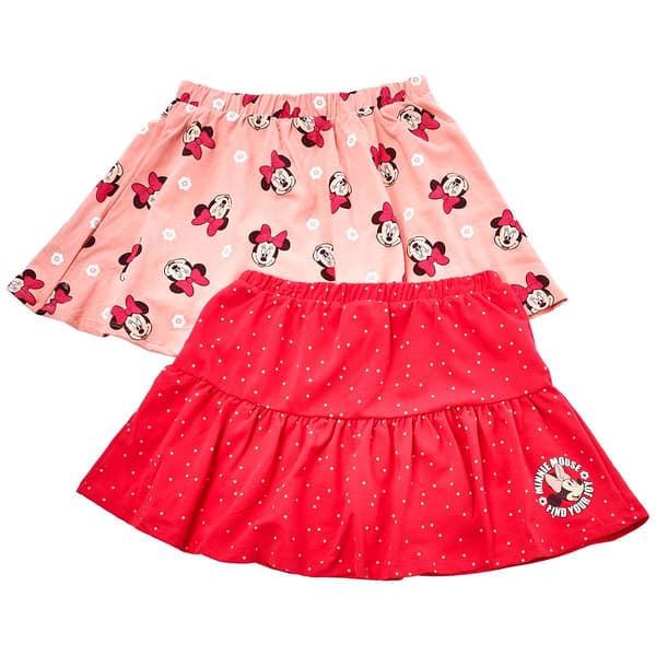 Girls (7-12) Disney 2pk. Minnie Mouse Skorts - image 