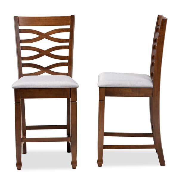 Baxton Studio Lanier 2 Piece Counter Height Pub Chair Set