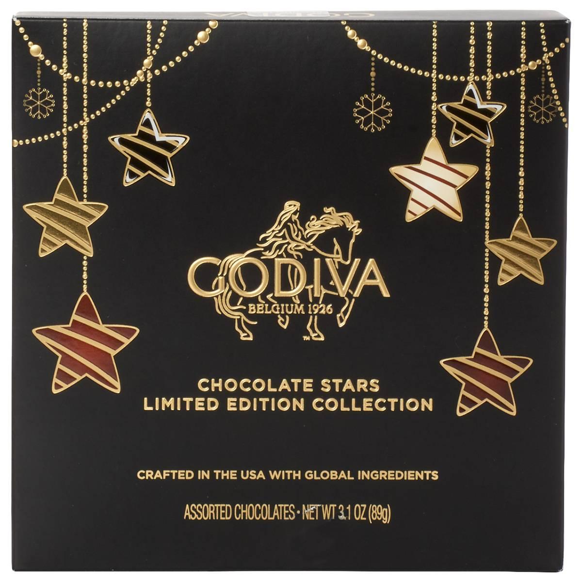 Godiva 9pc. Chocolate Stars Limited Edition Holiday Gift Box
