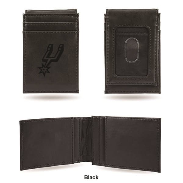 Mens NBA San Antonio Spurs Faux Leather Front Pocket Wallet