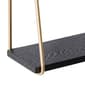 9th & Pike&#174; Gold Metal and Black Wood Hanging Wall Shelf - image 5