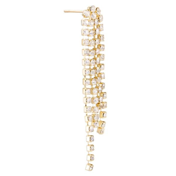 Athra 14kt. Gold over Brass Crystal Drop Earrings
