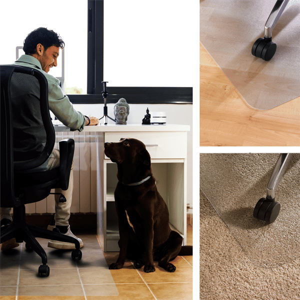 Floortex® Unomat® Anti-Slip Rectangular Polycarbonate Chair Mat