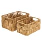 9th & Pike® Brown Wicker and Metal Baskets - Set of 2 - image 5
