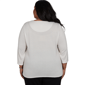 Plus Size Alfred Dunner Classics 3/4 Sleeve Santa Cat Tee - image 2