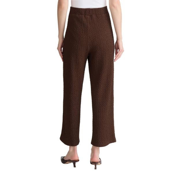 Petite Jones New York Pull On Textured Cobble Straight Leg Pants