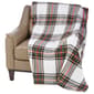 London Fog Tartan Plaid Fur Plush Throw - image 3