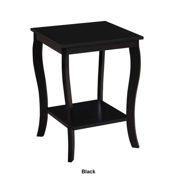 Convenience Concepts American Heritage Square End Table w/ Shelf