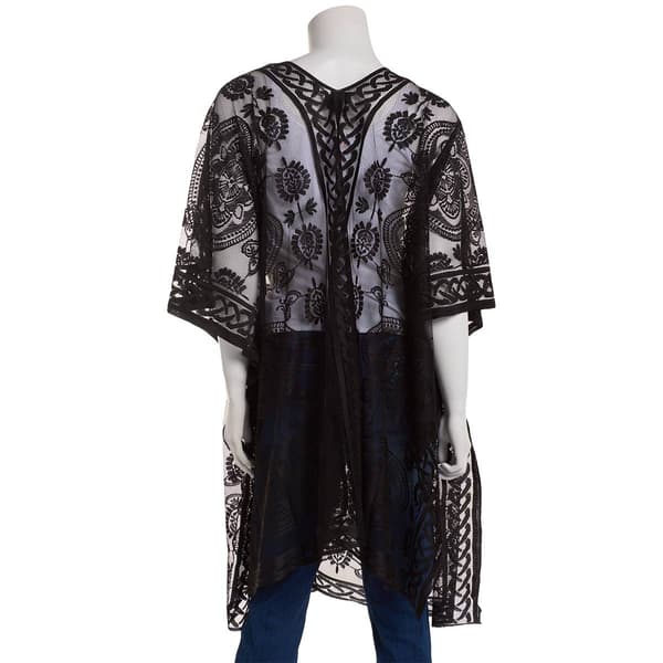 Womens David & Young Paisley Medallion Lace Kimono